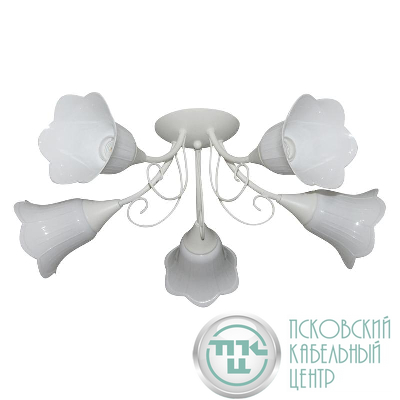 Светильник "Веста" 151 (плафон П0471) НПБ 01-5х60-119 Е27 (ИМ) потолочный бел. Элетех 1005404988