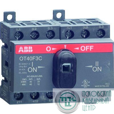Рубильник реверсивный OT16 F3C 16А (16А AC23) ABB 1SCA104816R1001
