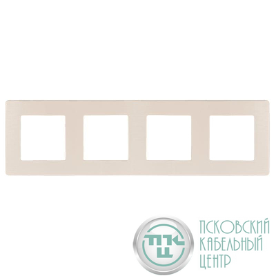 Рамка 4-м 12-5104-02 сатин сл. кость Эра Б0052530