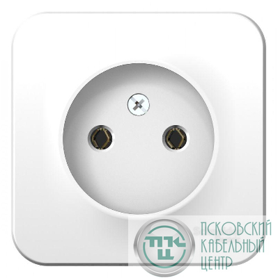 Розетка 1-м ОП Blanca 16А IP20 250В без заземл. без защ. шторок с изолир. пластиной бел. SE BLNRA000111