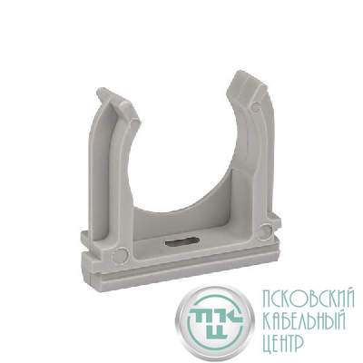 Держатель для труб (клипса) d32мм сер. (уп.50шт) Plast EKF derj-z-32n