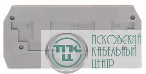 Пластина торцевая промежут. 2.5мм (уп.100шт) WAGO 284-325