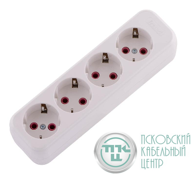 Колодка удлинителя 4-м с заземл. Lila LEZARD 720-0400-401