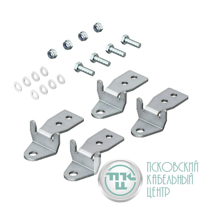 Кронштейн для настенного крепления с удлиненными болтами и гайкой самофиксации для навесных и клеммных корпусов (уп.4 шт) DKC R5A56R