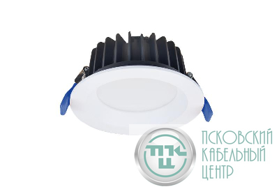 Светильник светодиодный FD 20 R 11 OP 940 D90 WH IP54 108х42мм 10Вт 4000К Ra 90 IP54 встраив. бел. даунлайт Русский Свет 11042023232
