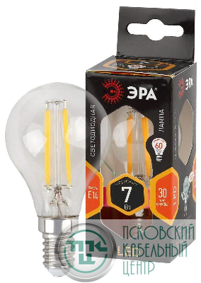 Лампа светодиодная филаментная F-LED P45-7w-827-E14 Эра Б0027946