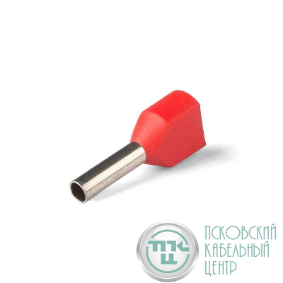 Наконечник штыревой втулочный изолированный НШВИ(2) 1.0-10 (уп.100шт) КВТ 108928