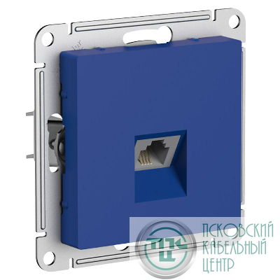 Розетка телефонная AtlasDesign RJ11 механизм аквамарин SE ATN001181