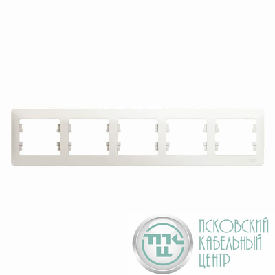 Рамка 5-м Glossa горизонт. перламутр SE GSL000605