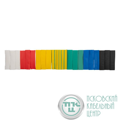 Трубка термоусадочная PTT 16/8-10-21 SET7 (ТУТнг 16/8) набор 7 цветов по 3шт 10см (уп.21шт) JazzWay 5075900