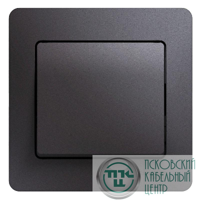 Выключатель 1-кл. СП Glossa 10А IP20 (сх. 1) 10AX в сборе графит SE GSL001312