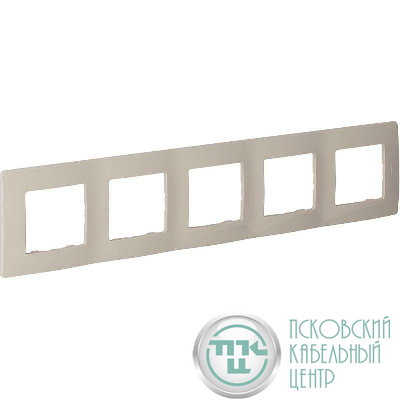 Рамка 5-м Etika сл. кость IEK 672515