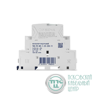 Контактор модульный 18мм 25А 230В АС 1НО 1НЗ PRIZMA TOKOV ELECTRIC TKE-PZ-MC-1-25-230-11