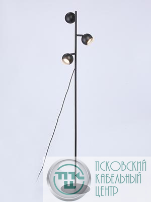 Торшер Шани black 3хGU10 макс. 20Вт Vitaluce V3016-1/3P