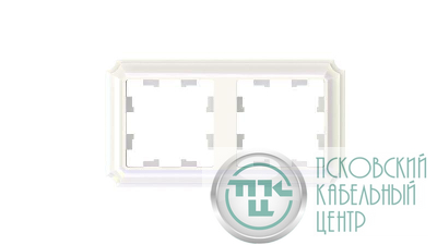 Рамка 2-м AtlasDesign Antique универс. жемчуж. SE ATN100402