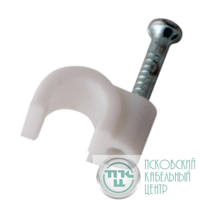 Скоба крепежная круглая d4мм (уп.50шт) Rexant 07-4004
