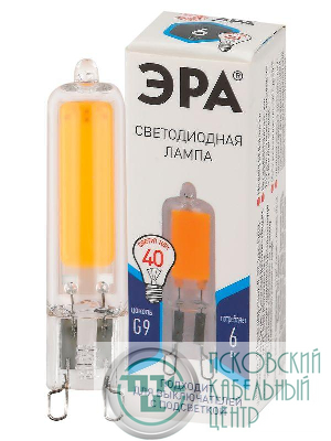 Лампа светодиодная STD LED JCD-6W-GL-840-G9 JCD 6Вт капсульная 4000К нейтр. бел. G9 Эра Б0049086