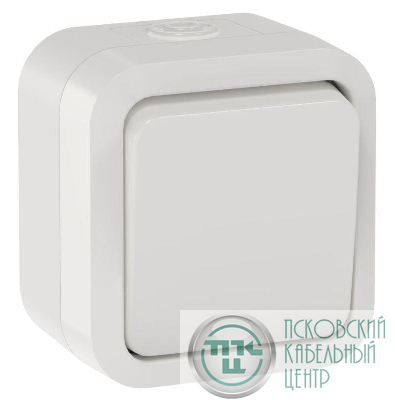 Выключатель кнопочный 1-кл. ОП TORS 10А IP55 TS310 бел. IEK TS-V14-0-10-55-K01