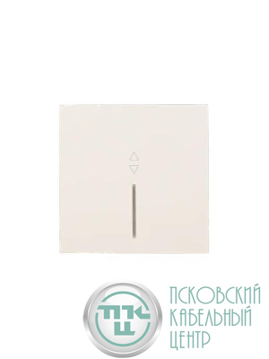 Выключатель проходной 1-кл. с индик. СП ZIMA IP20 10А безвинт. зажим слон. кость LEZARD 704-9088-114QC