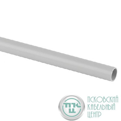 Труба гладкая ПВХ жесткая d20мм сер. (дл.3м) TRUB-20-PVC Эра Б0020105