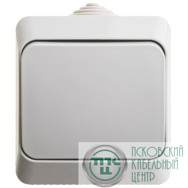 Выключатель кнопочный 1-кл. ОП Этюд 10А IP44 10AX с самовозвратом сер. SE KA10-041C
