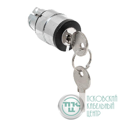 Механизм переключателя исполнительный ХB4 на 2 положения с замком возвратный без фиксации IP65 EKF XB4BG2-65