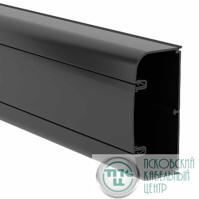 Кабель-канал 90х50 L2000 с фрон. крыш. черн. DKC 09501A