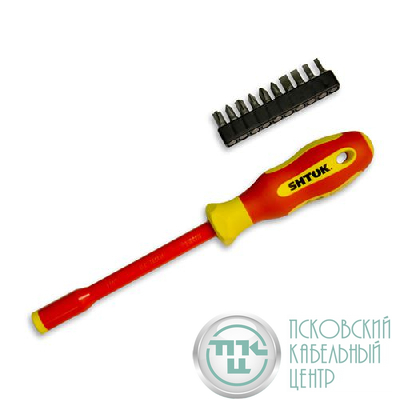 Рукоятка-битодержатель + биты (09340) SHTOK 376353