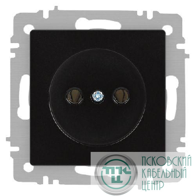 Розетка 1-м СП Accent 6-201-05 16А IP20 250В 2P антрацит Intro Б0063665