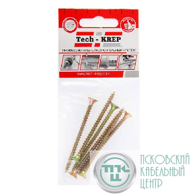 Саморез ШУж 5.0х70 потайной головкой (уп.6шт) Tech-Krep/Zitar 102513