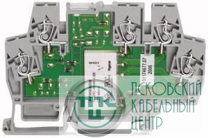 Колодка клеммная с миниатюрным переключающим реле 1 конт. сер. WAGO 859-358