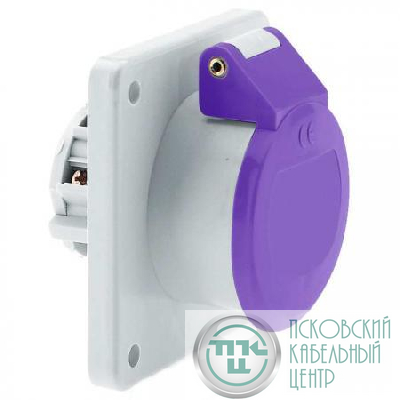 Розетка встраиваемая 16А 3п 25В IP44 75х75 Bals 4360