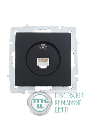 Розетка телефонная СП Vesna евро стандарт механизм черн. бархат LEZARD 742-4288-137