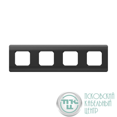 Рамка 4-м NEW3-E универс. черн. CHINT 431498