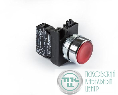 Кнопка нажимная круглая красн. (1НЗ) EMAS CM200DK