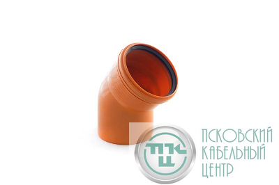 Отвод НК ПП 110х45 рыж. RTP 36655