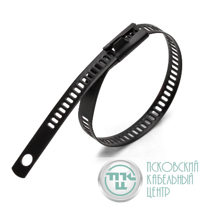 Хомут кабельный СКЛ-П (316) 7х450 стальной лестничного типа с покрытием (уп.100шт) Fortisflex 74158