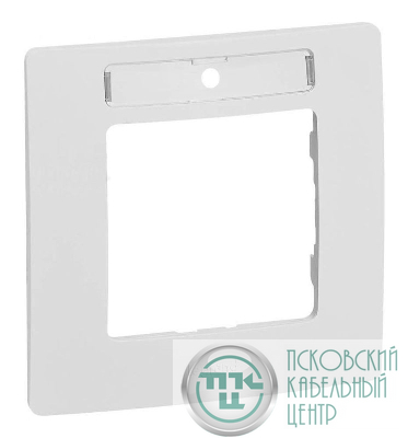 Рамка 1-м СП Etika IP20 с держателем для маркировки бел. IEK 672506
