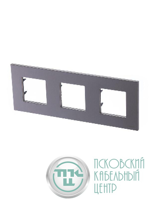 Рамка 3-м 6мод. Zenit шампань ABB 2CLA227300N1901