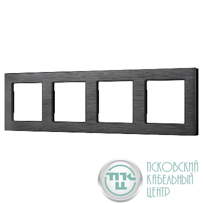 Рамка алюминиевая FRM-PRESTO-ALS-4-BK Arlight 043862