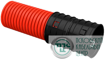 Труба гофрированная двустенная ПНД гибкая d125мм красн. (уп.50м) IEK CTG12-125-K04-050-R