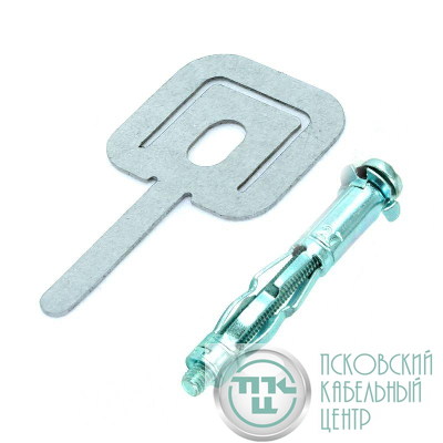 Комплект для крепления ОКЛ с использ. дюбеля Молли М4х32 и хомута FR ПР-25 (уп.100шт) Промрукав PR08.5206