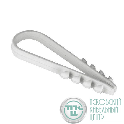Дюбель-хомут d19-25мм для круглого кабеля бел. (уп.100шт) PROxima EKF plc-ncc-19x25w