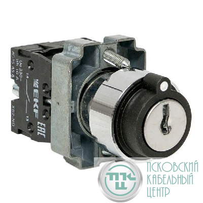 Переключатель BG33 3P 2NO с замком (не возврат.) EKF xb2-bg33