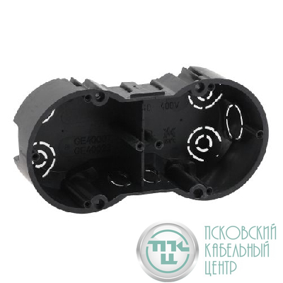 Коробка установочная КУТ 2-х местная 141х70х45мм для твердых стен саморез. IP20 Эра Б0047213