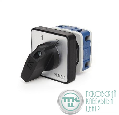 Переключатель полюсов реверс. однофазный (1-2) 10А EMAS PSA010KD133S