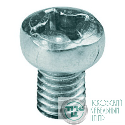 Винт с полуцилиндрической головкой М6х20 нерж. сталь INOX 316L (уп.100шт) DKC CM090620INOX316L