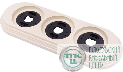 Рамка 3-м пластик песочн. зол. Bironi BF1-630-24