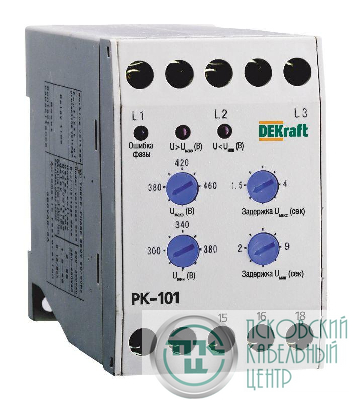 Реле контроля фаз РК-101 380В тип 01 DEKraft 23300DEK
