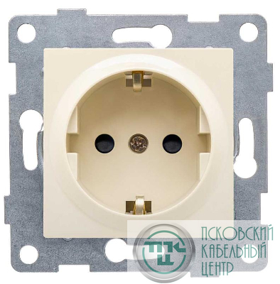 Механизм розетки 1-местн. с/з СП Ugra 16А IP20 250В. беж. GUSI С11Р3-003